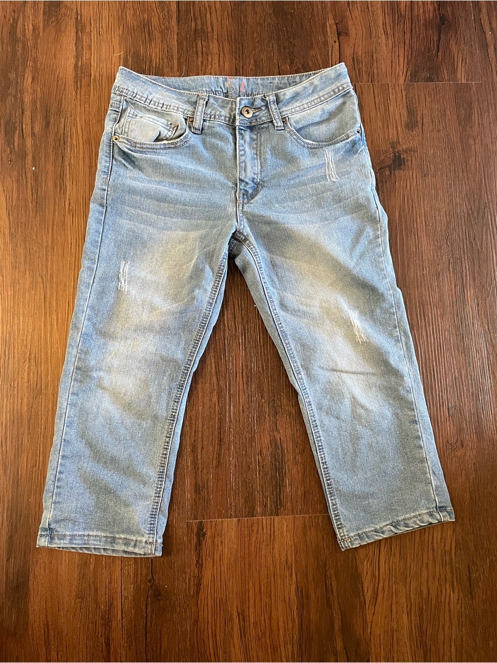 Girl’s Light Blue Denim Jeans - 3/4 leg
